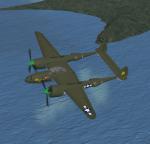 FS2004 / FSX Lockheed P-38L Lightning 'Jeronimo II' - Textures only